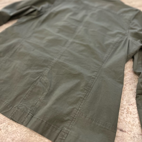 Woolrich army green lightweight pea coat size L - Picture 7 of 12